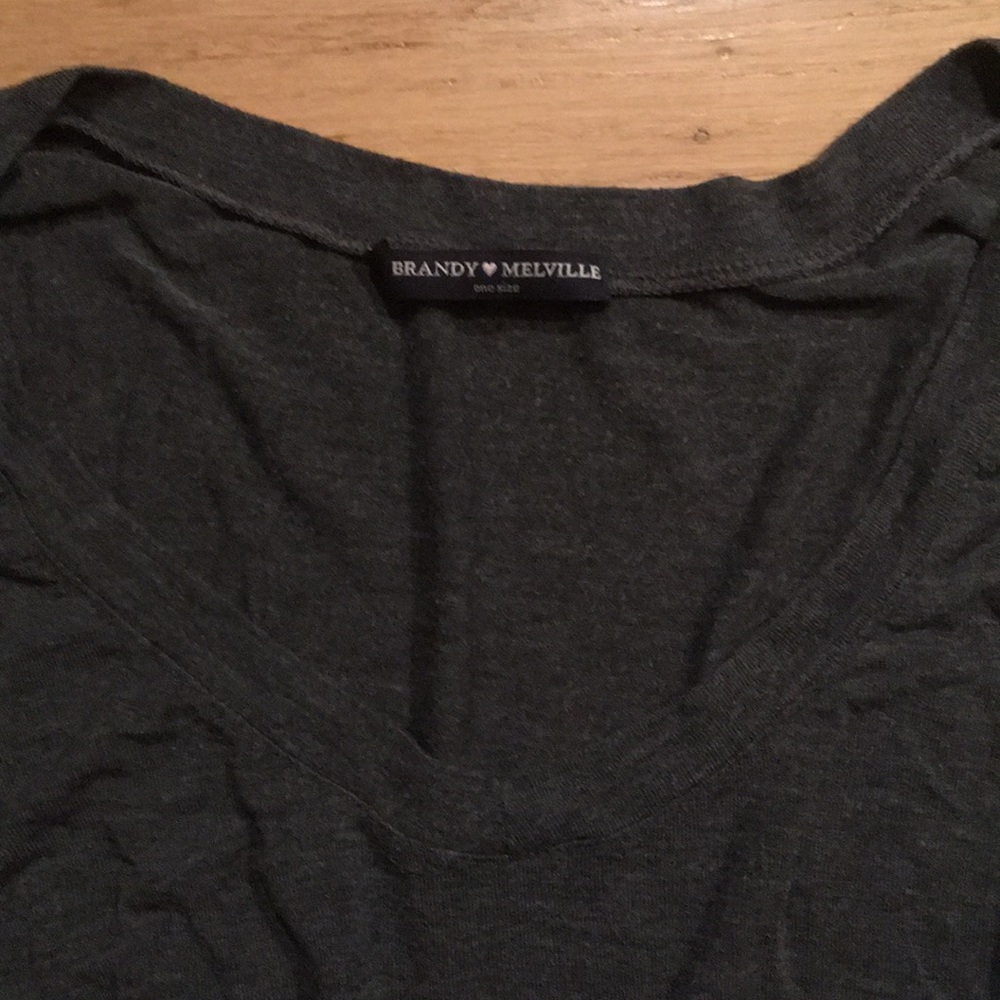 Brandy Melville Long Sleeve Grey Shirt